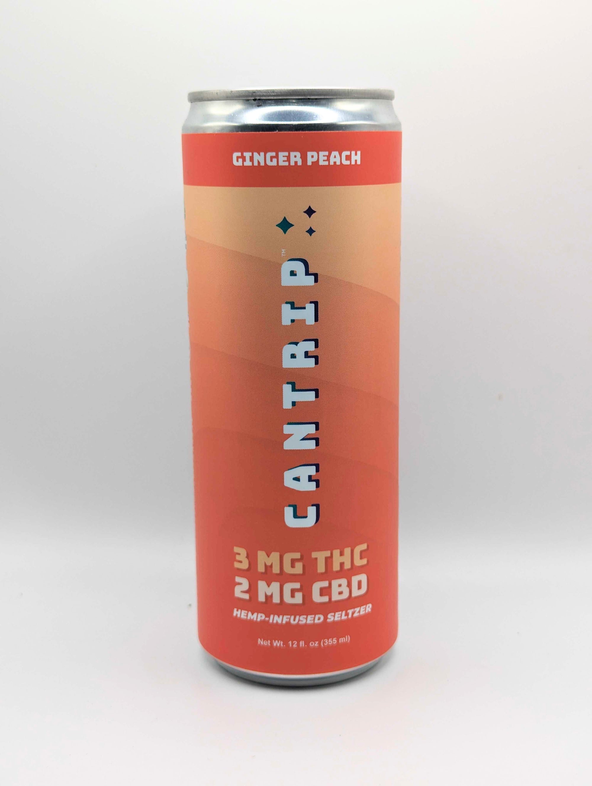 Cantrip Ginger Peach Seltzer - 3mg THC / 2mg CBD