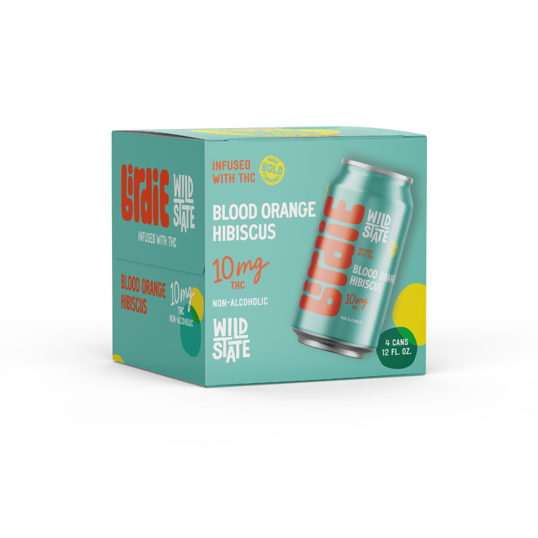 Wild State Birdie - Blood Orange Hibiscus 4-Pack - 10mg THC