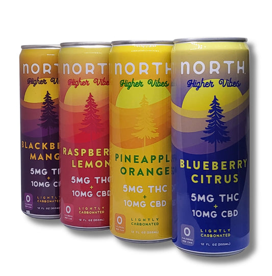 North Higher Vibes Seltzer - 5mg THC / 10mg CBD