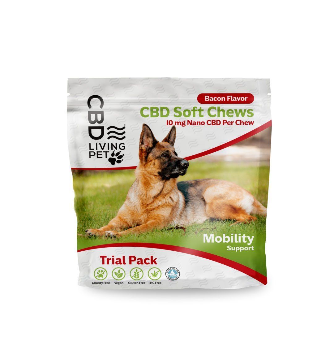 CBD Dog Chews - Mobility - 10 mg - Bacon Flavored