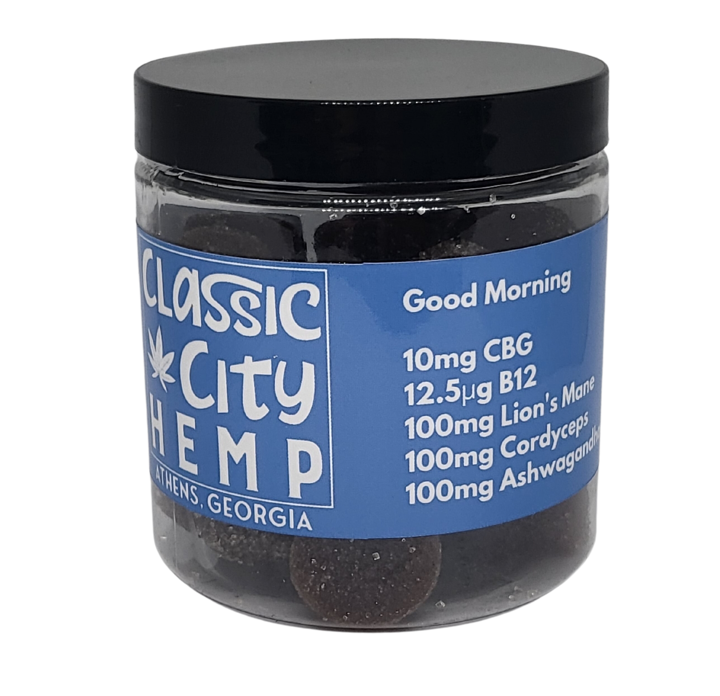 Good Morning Gummy - 10mgCBG, 12.5µg B12, 100mg Lion's Mane, 100mg Cordyceps, 100mg Ashwagandha