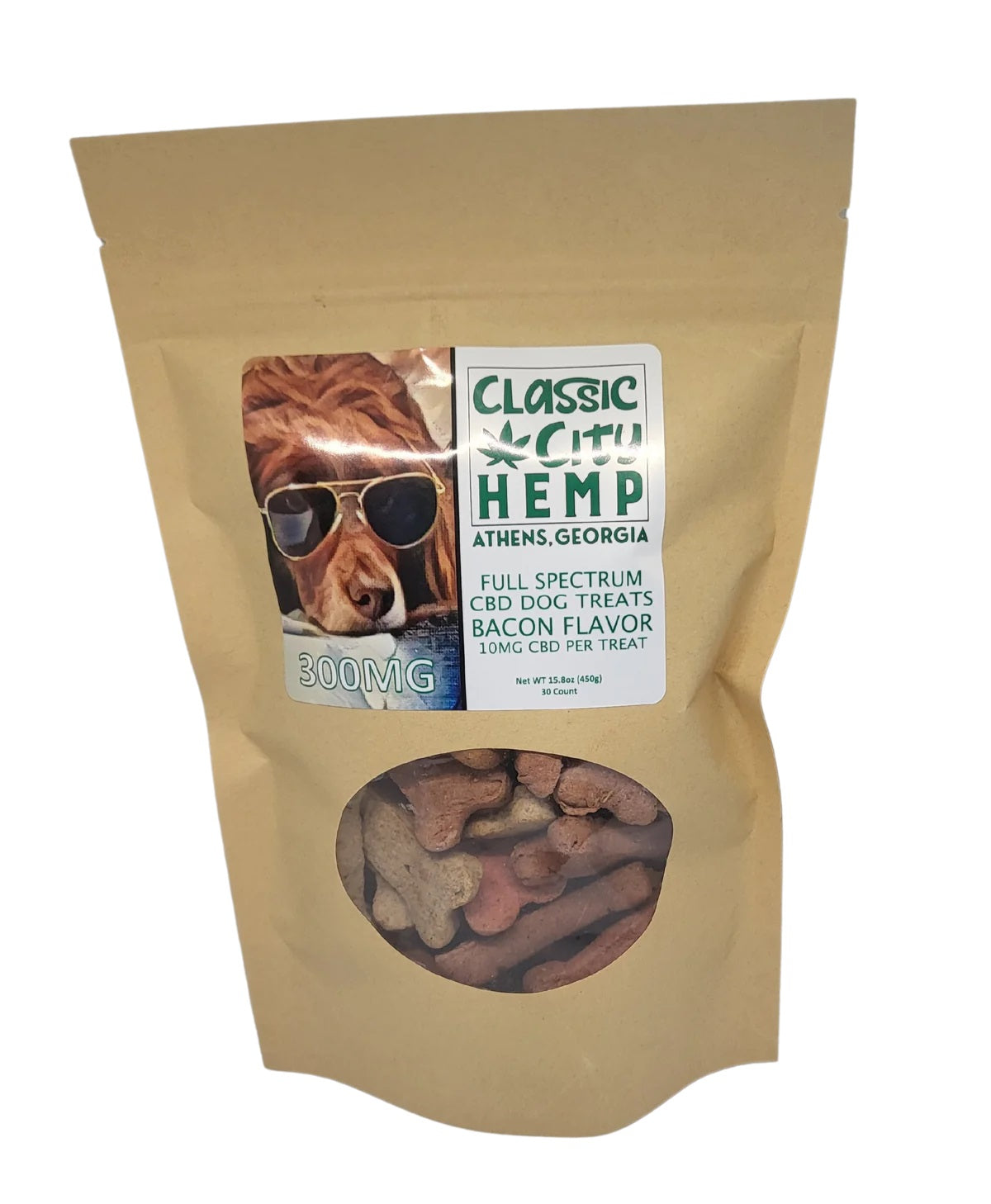 Classic City Hemp Full Spectrum CBD Dog Treats Bacon Flavor